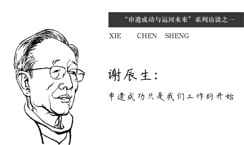 “申遺成功與運(yùn)河未來(lái)”系列訪談之一 謝辰生：申遺成功只是我們工作的開(kāi)始