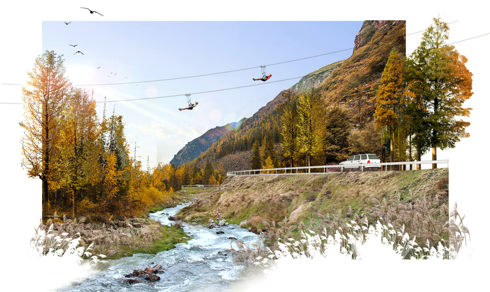 秋季溪流景觀效果Waterscape in Fall.jpg