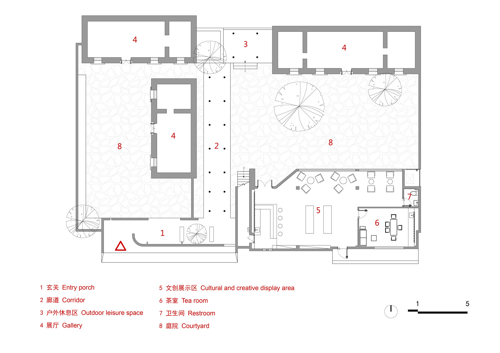 豫北民居展廳平面圖 plan of the Northern Henan dwellings gallery.jpg